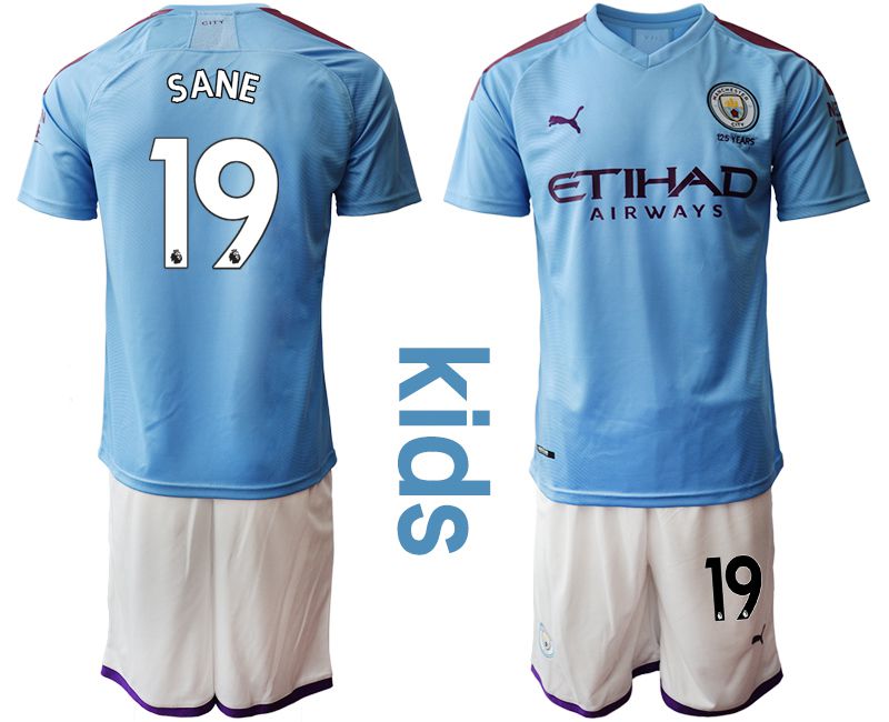 Youth 2019-2020 club Manchester City home #19 blue Soccer Jerseys->manchester city jersey->Soccer Club Jersey